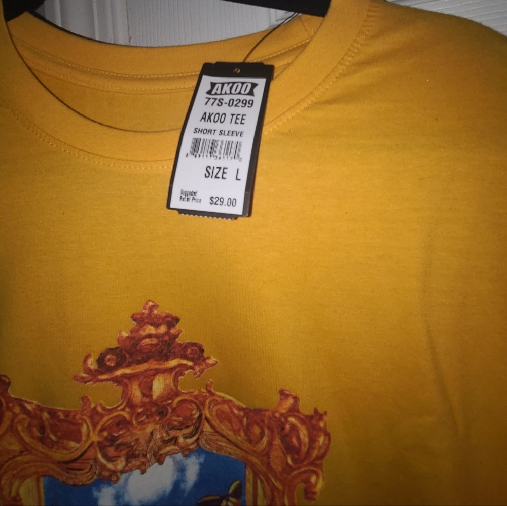 Akoo Yellow Graphic Tee - Size L